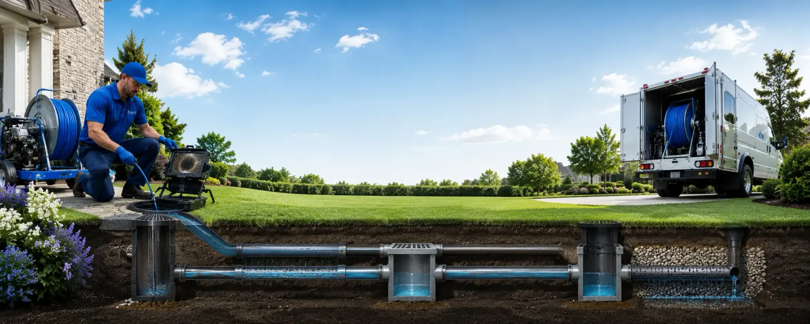 Outdoor drain cleaning information for Lenox, MA